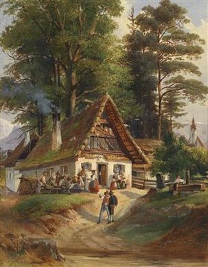 Village Tavern by Johann Nepomuk Passini - Auction record, sale price, and art valuation. Compare with similar artists and explore comparable artworks.