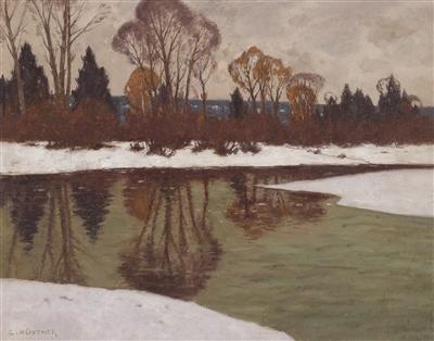 Sample artwork by Carl Kustner (1861 - 1934), known for landscape painting - View similar artists and auction records