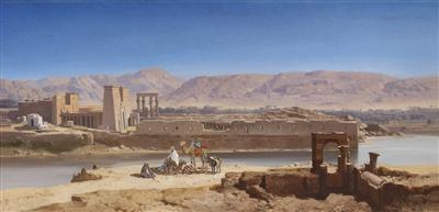 The Temple of Isis on the Island of Philae at the start of the First Cataract of the Nile
