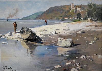 "Partie bei Dürrenstein" (Scene near Dürnstein)