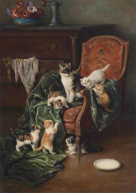 Cat Family by Marie Yvonne Laur - Auction record, sale price, and art valuation. Compare with similar artists and explore comparable artworks.