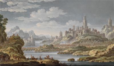 A naval battle and a skirmish outside a city under siege by Jan Van Bunnik - Auction record, sale price, and art valuation. Compare with similar artists and explore comparable artworks.