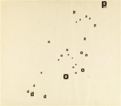 Pod, typocollage by Gerhard Ruhm - Auction record, sale price, and art valuation. Compare with similar artists and explore comparable artworks.
