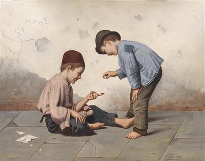 Sample artwork by Giovanni Toscana (Born 1843), known for genre, figure - View similar artists and auction records