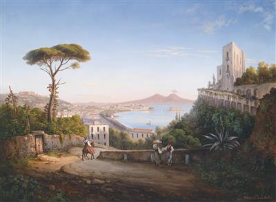View of Naples with Vesuvius as seen from Vomero