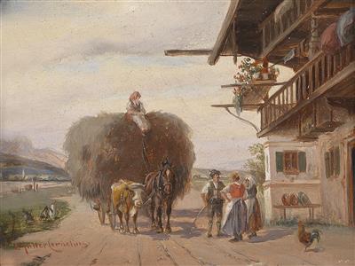 Haymaking at Schliersee