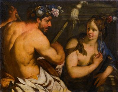 Hercules and Omphale; Bacchus and Ariadne by Antonio Bellucci - Auction record, sale price, and art valuation. Compare with similar artists and explore comparable artworks.