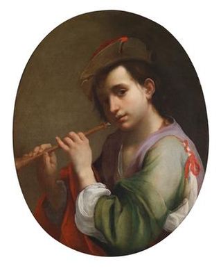 A Youth playing the Flute