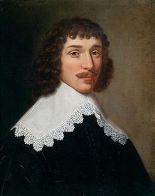 Portrait of a man with white lace collar