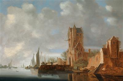 River landscape with the Pellecussenpoort near Utrecht