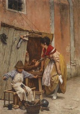 The Shoe Pinches! by Cecil Van Haanen - Auction record, sale price, and art valuation. Compare with similar artists and explore comparable artworks.