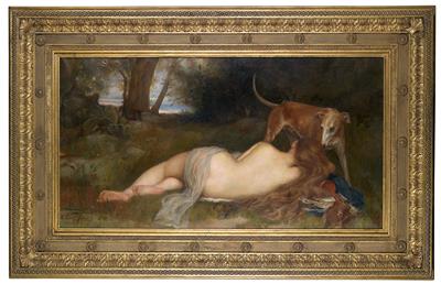 Diana, Goddess of Hunting by Anton Laupheimer - Auction record, sale price, and art valuation. Compare with similar artists and explore comparable artworks.