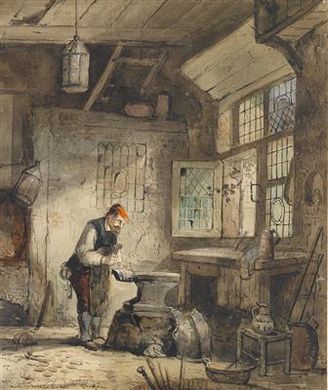 A smith in his workshop