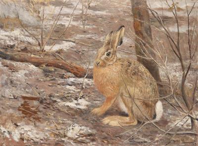 Hare in a Winter Landscape