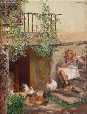 Hungry Flock of Chickens