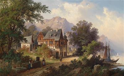 "From Bruttig, on the Mosel" by Hermann Bennekenstein - Auction record, sale price, and art valuation. Compare with similar artists and explore comparable artworks.