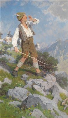 Goatherd on the Alm