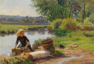 Washerwoman by the River