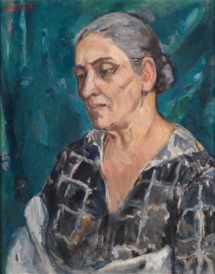 Portrait of Broncia Koller-Pinell: Portrait of a woman (self-portrait?)