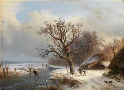 Winter Landscape with Iceskaters