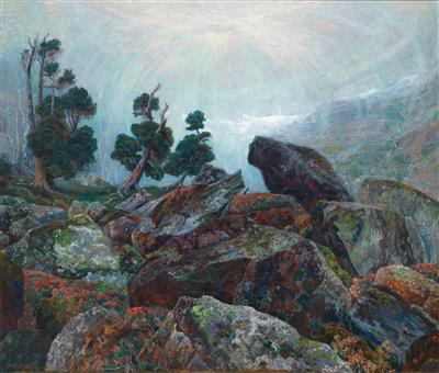 "Wetterzirbeln auf Zyklonengestein" by Emilie Mediz-Pelikan - Auction record, sale price, and art valuation. Compare with similar artists and explore comparable artworks.