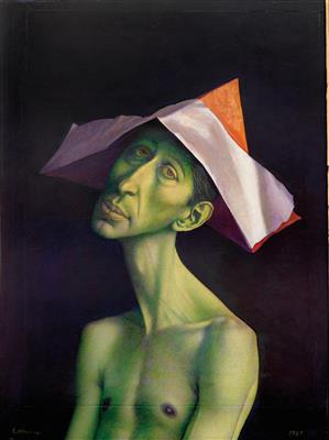 "Bunter Narrenhut" by Rudolf Hausner - Auction record, sale price, and art valuation. Compare with similar artists and explore comparable artworks.