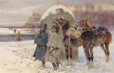 Troops Crossing the River