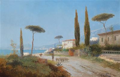 Southern View with Herd Returning Home