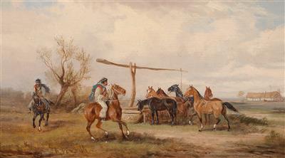Horses by a Well