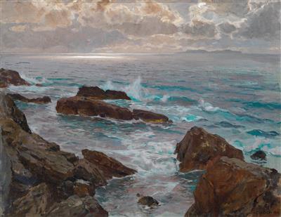 Rocky Coastline by Franz Xaver Hoch - Auction record, sale price, and art valuation. Compare with similar artists and explore comparable artworks.