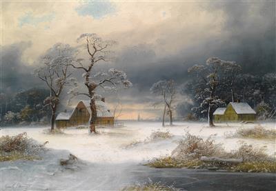 Sample artwork by Gustav Lange (1811 - 1887), known for hunting scene, landscape painting - View similar artists and auction records