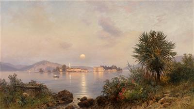 Evening Light near La Baghera with view of the Isola Bella