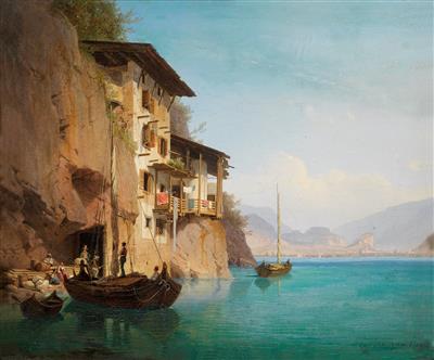 "Die Osteria von Ponale am Gardasee" (The Ponale Osteria on Lake Garda)