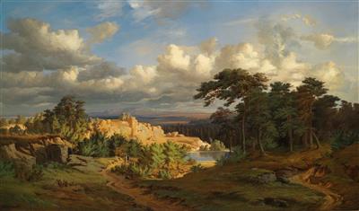Sample artwork by Adolf Kosarek (1830 - 1859), known for landscape painting - View similar artists and auction records