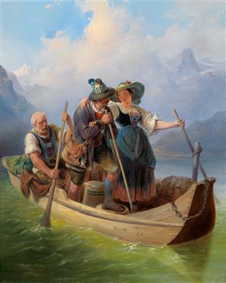 Crossing Lake Gosau