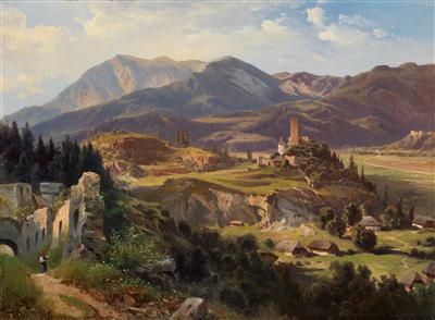 Sample artwork by Carl Franz Emanuel Haunold (1832 - 1911), known for landscapes, motifs from mountainous regions - View similar artists and auction records