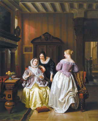 THE LETTER by Basile de Loose - Auction record, sale price, and art valuation. Compare with similar artists and explore comparable artworks.