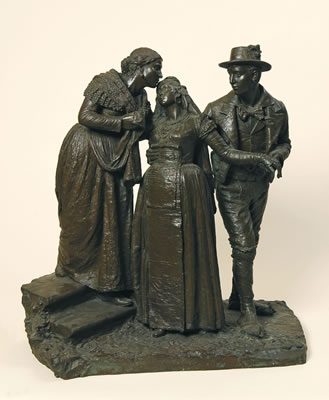 ADIEU, GROUP OF THREE ITALIAN PEASANTS