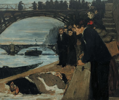 LE NOYÉ DU PONT DES ARTS (1895) - DROWNED BODY AT THE PONT DES ARTS (1895)