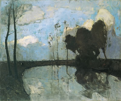 L'ÉTANG - SOIR ORAGEUX by Frans Hens - Auction record, sale price, and art valuation. Compare with similar artists and explore comparable artworks.