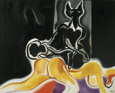 CHIEN ET FEMME N° 1