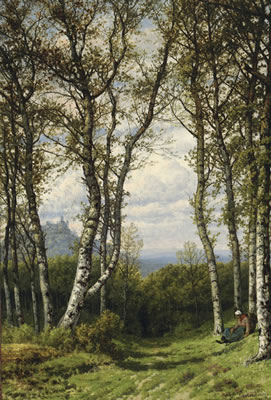 VIEW OF THE WOODS AT EISENACH (WARTBURG)