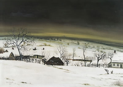 WINTERLANDSCHAP AAN DE KWAREMONT