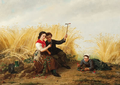 ZOMERSE IDYLLE IN HET KORENVELD by Henri van Seben - Auction record, sale price, and art valuation. Compare with similar artists and explore comparable artworks.