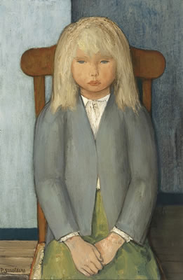 ZITTEND MEISJE by Pol Smolders - Auction record, sale price, and art valuation. Compare with similar artists and explore comparable artworks.