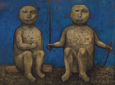 DE TWEELINGEN - LES JUMEAUX by Octave (Octaaf) Landuyt - Auction record, sale price, and art valuation. Compare with similar artists and explore comparable artworks.