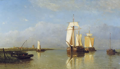 ZEILSCHEPEN EN PALINGVISSERS OP DE SCHELDE