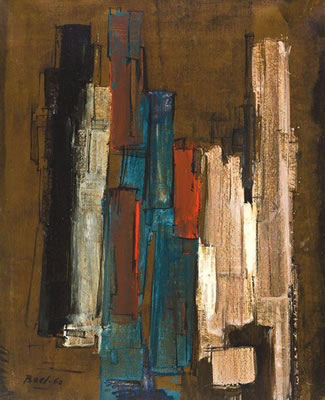 COMPOSITIE (1960) by Maurice Boel - Auction record, sale price, and art valuation. Compare with similar artists and explore comparable artworks.