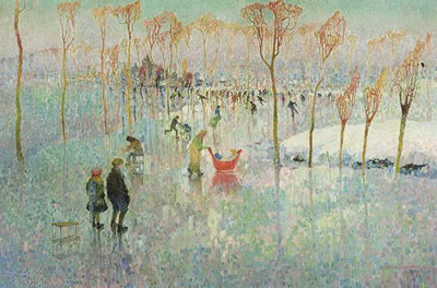 Sample artwork by Albert Saverys (1886 - 1964), known for landscape, figure, still life paintings - View similar artists and auction records