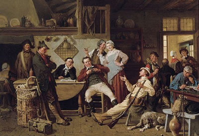 Sample artwork by Jan David Col (1822 - 1900), known for genre painting - View similar artists and auction records